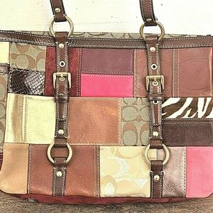 (NEVER USED) COACH 2006 Holiday Patchwork  Leather